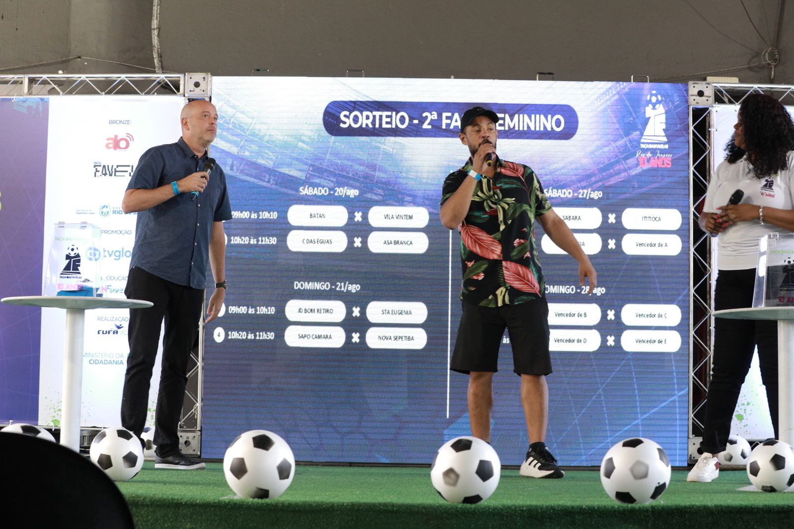 A Taça das Favelas Rio 2022 realizou Workshop e Sorteio dos jogos, neste sábado.